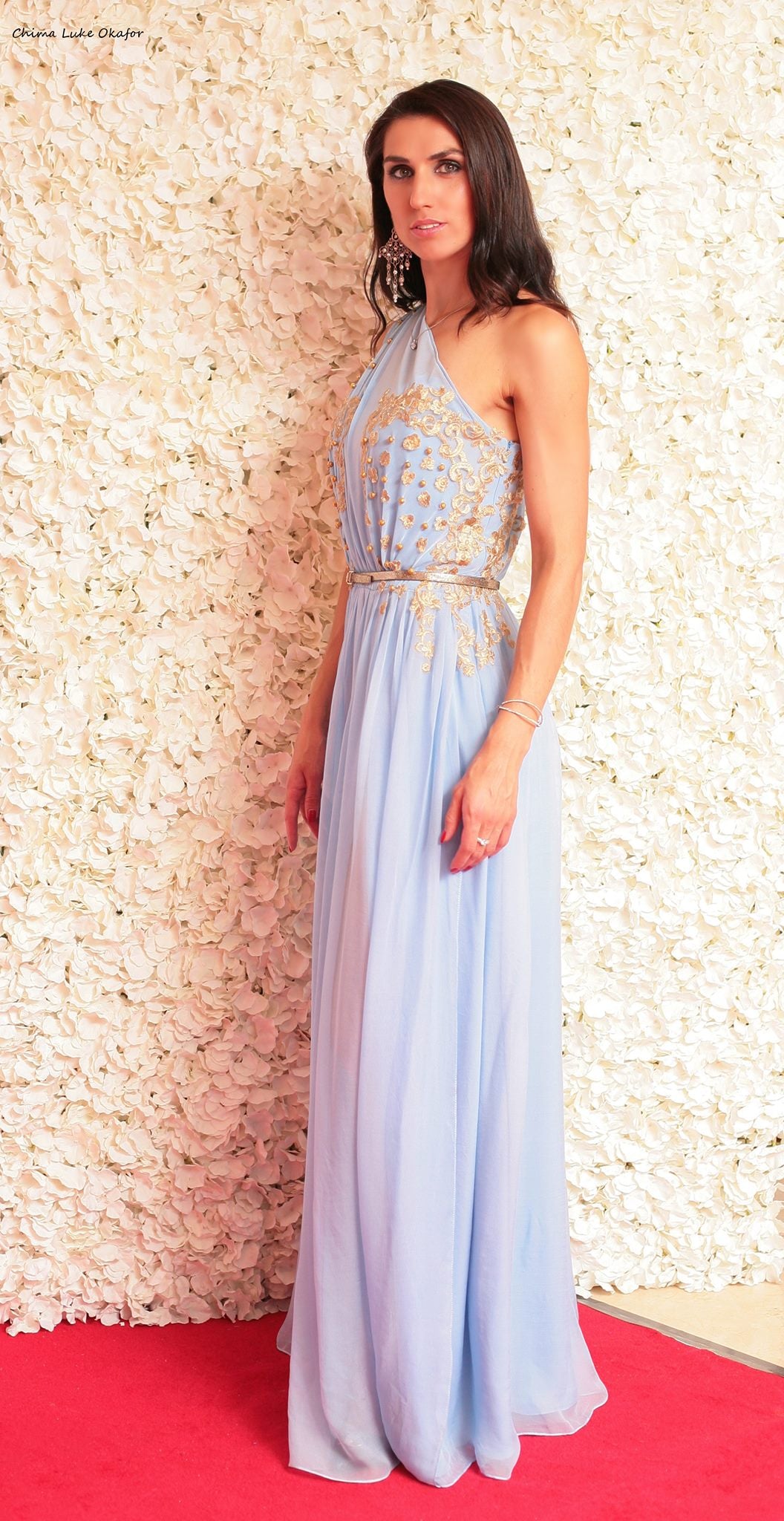 Beautiful Work Double Shaded Blue Color Gown – Amrutamfab